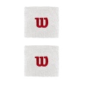 Wilson Schweissband Logo klein weiss 2er